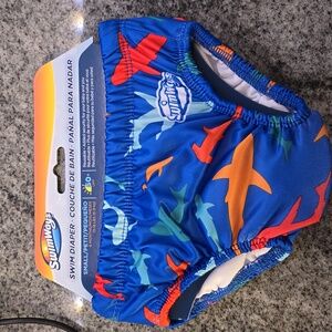 Kids Swim Diaper - Blue and Orange